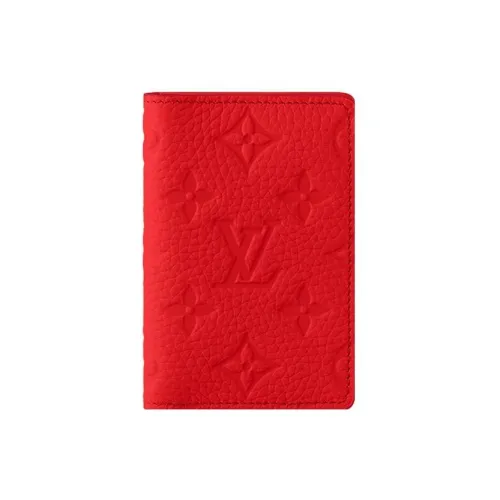 LOUIS VUITTON Кожа Кошелек Стандартный Мужской Рубиновый Красный