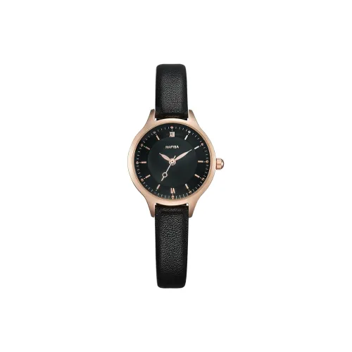 NAFISA Ultra Thin Fashion Collection Кварцевый механизм Кожаный ремешок Часы Женские часы Золотой циферблат N 01055