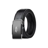 Серебряная пряжка, черный ремешок