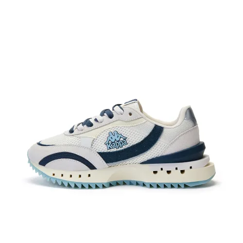 KAPPA Шорты Устойчивые к истиранию Низкий Топ Повседневные Беговые кроссовки Унисекс Белый Синий