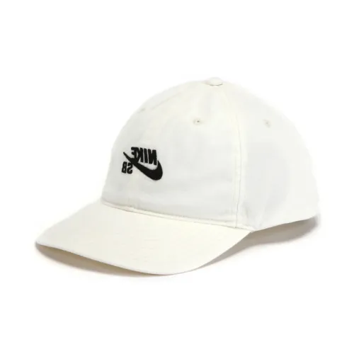 Nike Хлопковые кепки унисекс белые