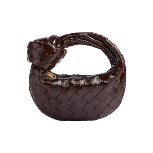 Bottega Veneta Jodie Lambskin Bag Extra Mini Women's Burgundy Bottega Veneta Jodie Сумка из овечьей кожи Extra Mini Женская Бордовая