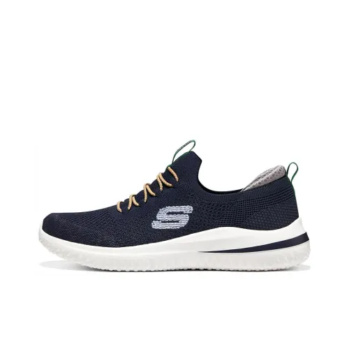 Skechers Delson 3,0 Low Топ Повседневная обувь Мужская Морской синий