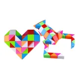 60 сегментов + 72 сегмента Волшебный Рулет [2 штуки комплект] Радужный XMM-MC9004+9005