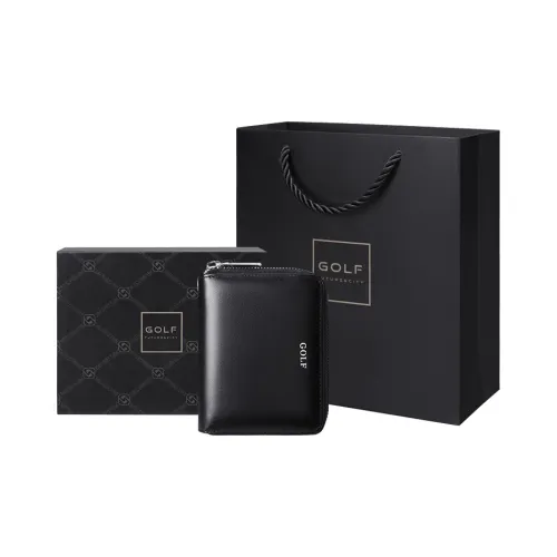 GOLF Кошелек из коровьей кожи кошелек для монет кошелек для удостоверения личности держатель для карт маленький мужской черный