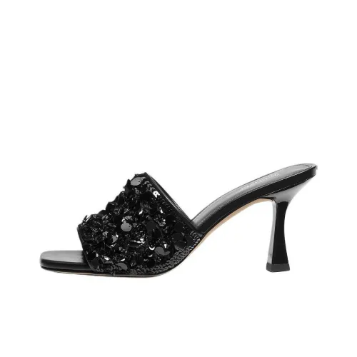 MICHAEL KORS Слипоны 7,6 см Женские Черные