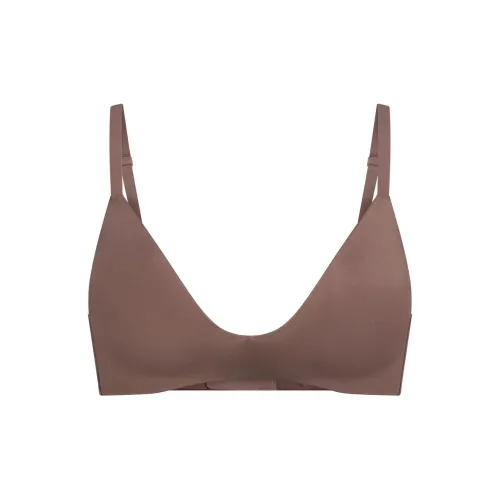 SKIMS Беспроводной FORM T Рубашка Demi Бюстгальтер Женские 1 упаковка Умбра Коричневый