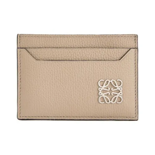 LOEWE Anagram Рельефная текстура Телячья кожа Держатель для карт Женские Песочный