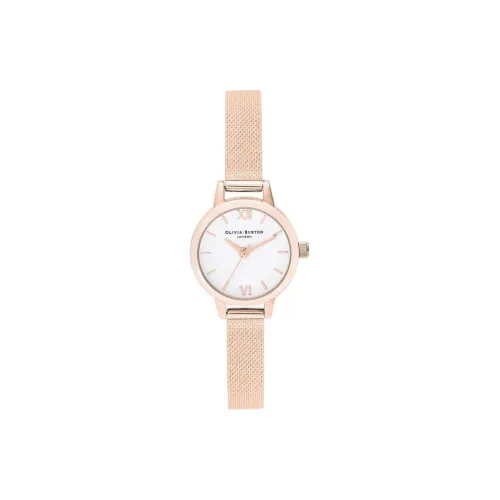 OLIVIA·BURTON Women's Watch Кварцевый механизм Стальной ремешок 23 мм Белый циферблат
