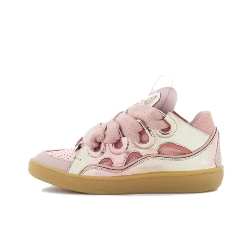 Lanvin Curb Low Топ Скейтборд Кроссовки Женские Розовые