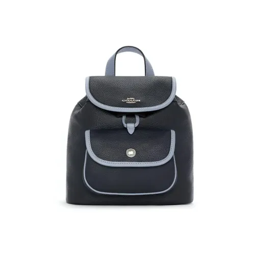 COACH Pennie Кожа Рюкзак Женские Темно-синий