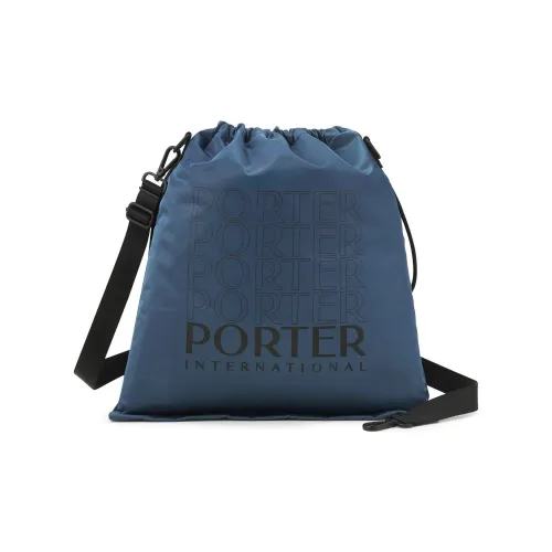 PORTER Нейлоновая сумка через плечо унисекс греческий синий