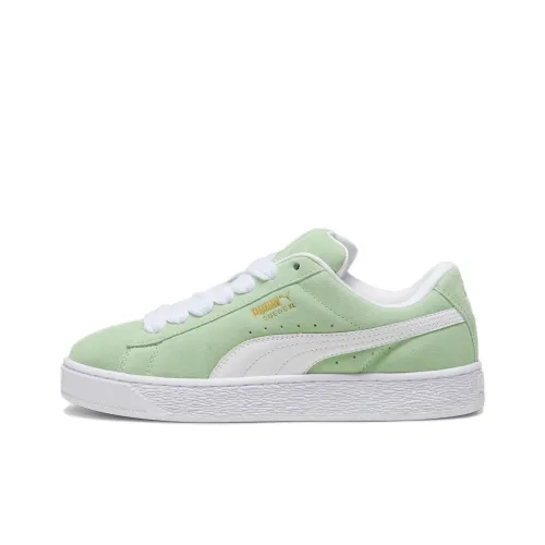 PUMA Suede XL Low Топ Скейтборд Кроссовки Мужские Зеленый Белый