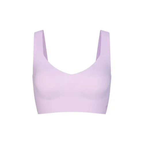 SKIMS NAKED Plunge LONGLINE BRALETTE Бюстгальтер Женский 1 Пачка Sugar Сливовый Цвет