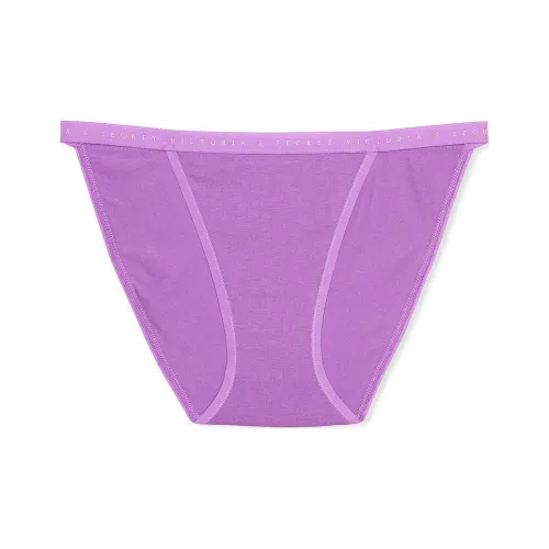Victoria's Secret Розовый Эластичный Хлопок STRING Бикини Трусы Paradise Фиолетовый Женское Нижнее белье 1 Пачка Фиолетовый