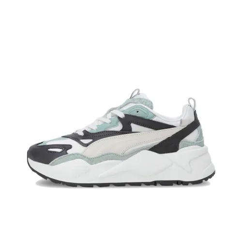 PUMA RS X Efekt Lu Low Топ Повседневная обувь Женская Белый Черный Зеленый