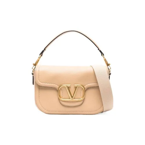 Valentino Garavani Мягкий с рельефом Телячья кожа Портативный Сумка через плечо Сумка на плечо Женская Светлый Бежевый