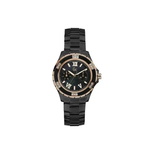 GUESS Наручные часы Кварцевый механизм Керамика Ремешок 36 мм Черный циферблат Женские часы