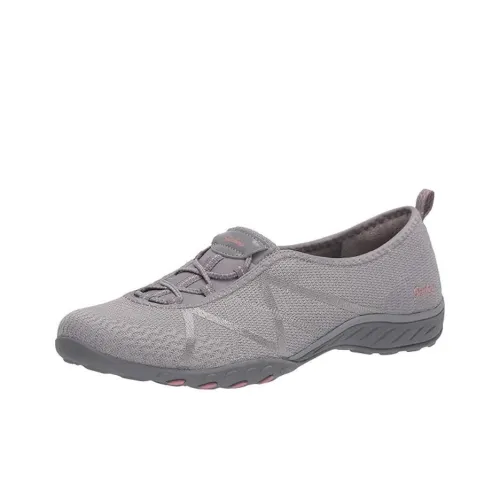 Skechers Breathe Easy Abrasion Resistant Balance Lightweight Low Top Повседневная обувь Женская Серый