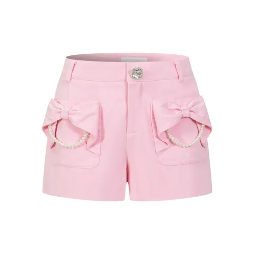Three Quarters Повседневные шорты Женские Розовые