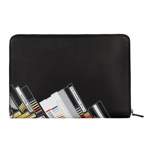 MONTBLANC GRAIN LEATHER Доска для ноутбука Клатч Мужской Черный