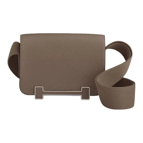 HERMES Geta Козья кожа Деревянные Сандалии Сумка Сумки через плечо Сумка на плечо Женская