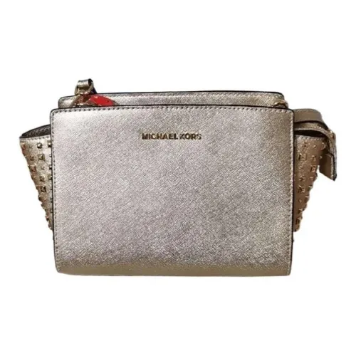 MICHAEL KORS Selma Кожа Курьерская Сумка Сумка через плечо Сумка на плечо Женская Золотая