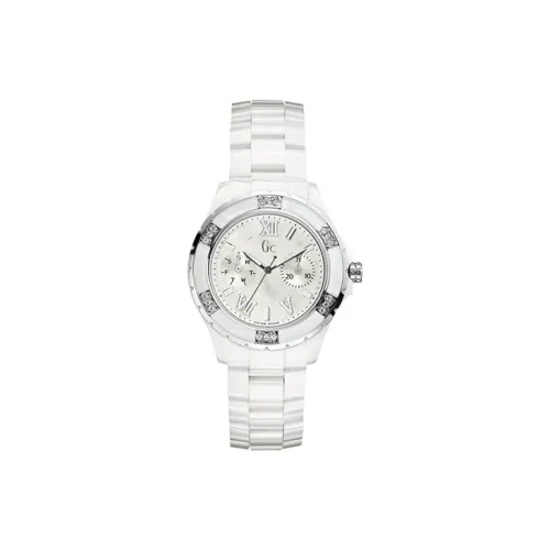 GUESS Наручные часы Кварцевый механизм Керамика Ремешок 36 мм Белый циферблат Женские часы
