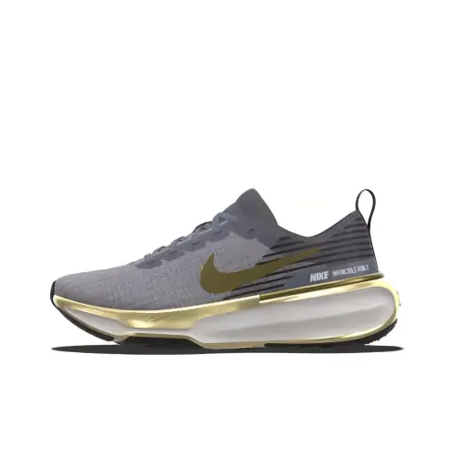 Nike Invincible 3 Амортизация Износостойкие Низкие Кроссовки для Бега Женские Серые