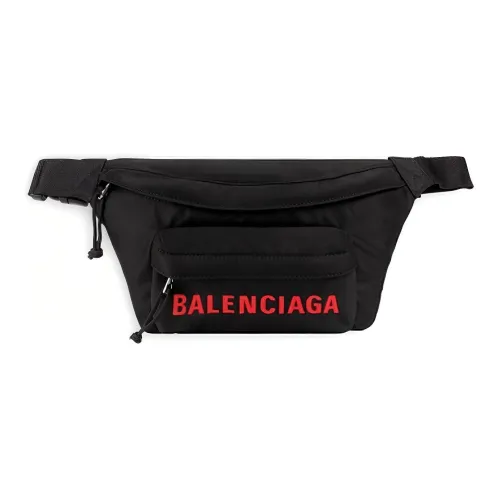 Balenciaga WHEEL Ткань Бананка Мужской Черный
