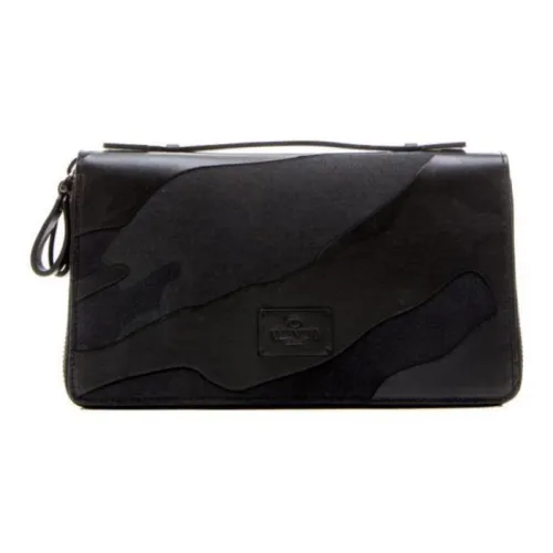 Valentino Кожа Кошелек Мужской Черный