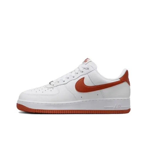 Nike Air FORCE 1 Устойчивые к истиранию Дышащие Низкие Кроссовки для скейтбординга Мужские Белые и Красные