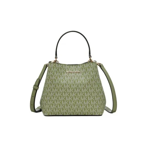 MICHAEL KORS Pratt Искусственная кожа Сумка Маленькая Женская Авокадо Зеленый
