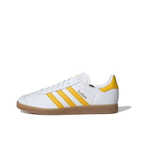 Adidas Originals Gazelle Low Топ Скейтборд Кроссовки Мужские Белый Желтый