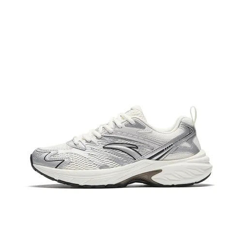 ANTA AT2000 Амортизация Противоскользящий Дышащий Легкий Низкий Топ Беговые кроссовки Женские Серый Белый