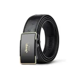 Золотая пряжка, черный ремешок