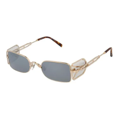 Matsuda Прямоугольные Солнцезащитные очки Мужские Золотые