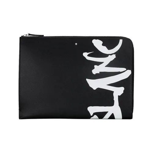 MONTBLANC Кожа Клатч Мужской Черный