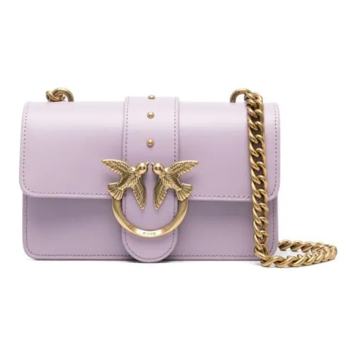 PINKO Телячья кожа Сумка через плечо Сумка на плечо Женская Фиолетовая