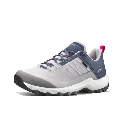 DECATHLON MH500 Амортизаторы Slip-resistant Низкий Топ Походная обувь Женская Серебряный Серый