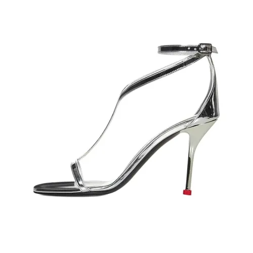 Alexander McQueen Harness One Ремень Сандалии 9 см Женские Серебристые