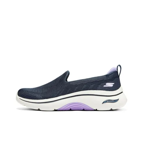 Skechers Повседневный Низкий Топ Черный/Белый/Фиолетовый Женский