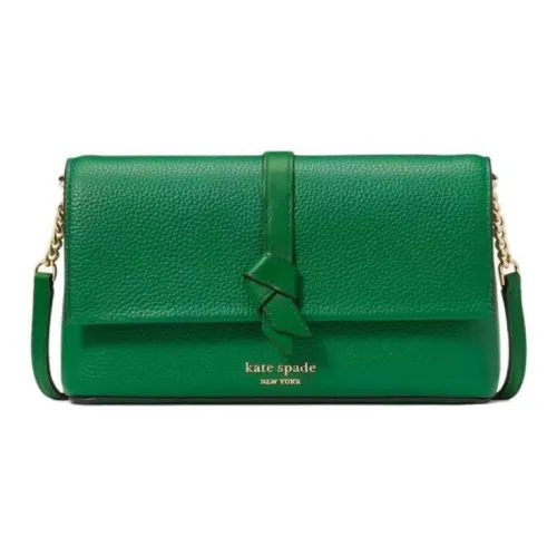 Kate Spade Knott Pebble Leather Crossbody Bag Women's Green Kate Spade Knott Pebble Кожа Сумка через плечо Женская Зеленая