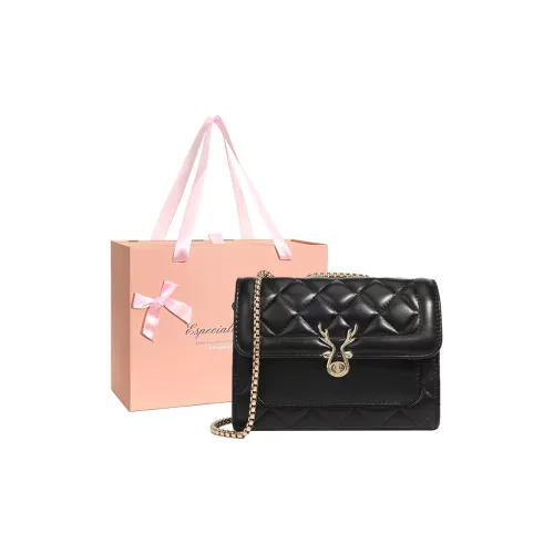 ResNonverba ПУ (полиуретан) Сумка через плечо Стандартная Женская Черная Белая