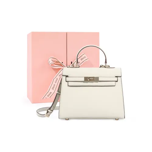 Dubaolu Синтетическая кожа Портативная Сумка через плечо Средняя Женская Экрю Слон Серый Черный