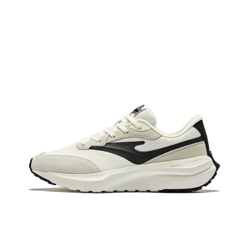 Erke Qihang Противоскользящий Устойчивый к истиранию Низкий Топ Casual Мужской Микрокристаллический Белый Пемзовый Серый