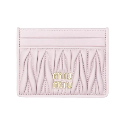 MIU MIU MatelasséMaritime Кожа Наппа Картхолдер Женский Светло-Розовый