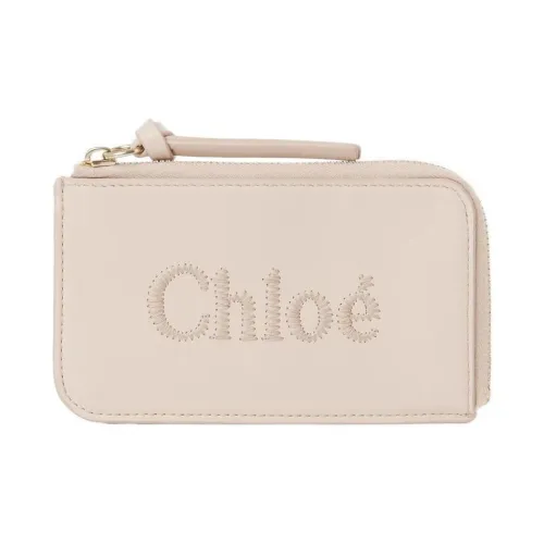 Chloe Телячья кожа Кошелек Маленький Женский Розовый