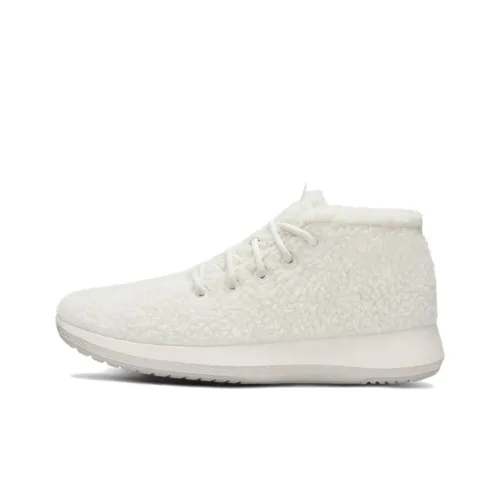 Allbirds Wool Runner Up Double Fluff Амортизация MID Топ Спортивная повседневная обувь Женская Белая