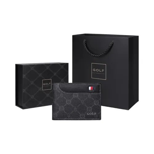 GOLF PVC Синтетическая кожа Сумка для документов держатель для карт маленький мужской черный